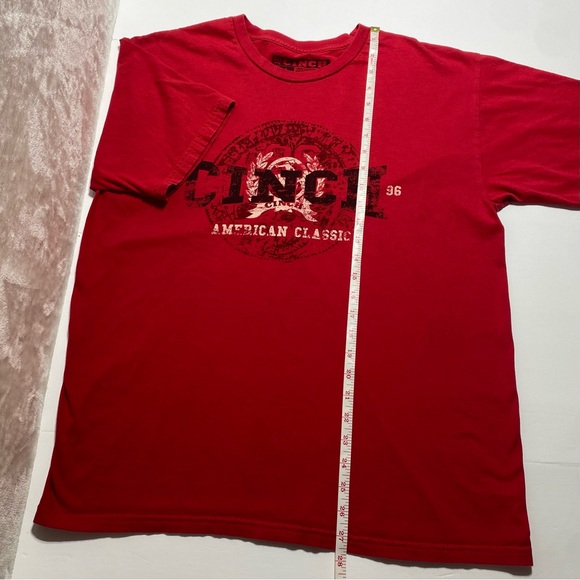 CINCH American Classic Red Graphic Tee Western Vintage Size Large - Picture 7 of 7